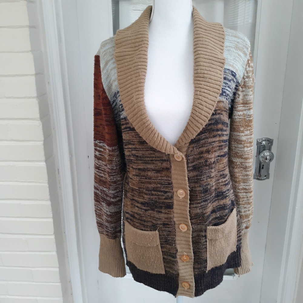 Vintage Hand-Loomed Sweater Cardigan